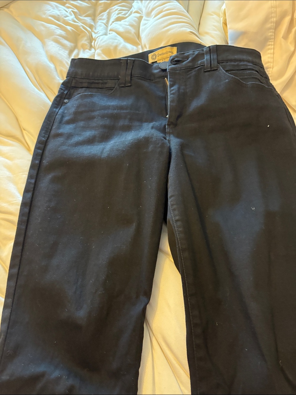 Democracy Women's Straight Black Jeans